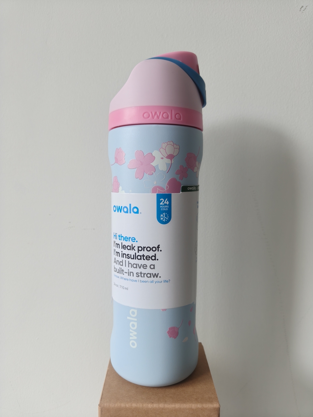 Owala 2026 Sakura Limited Insulated Tumbler, 24oz Leak‑Proof Straw